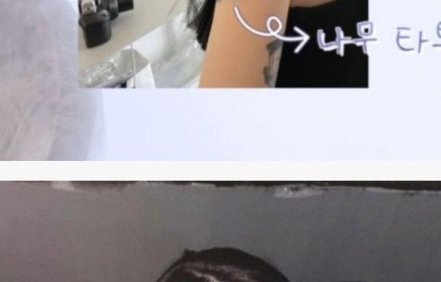 미노이 몸에 있는 문신들